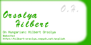 orsolya hilbert business card